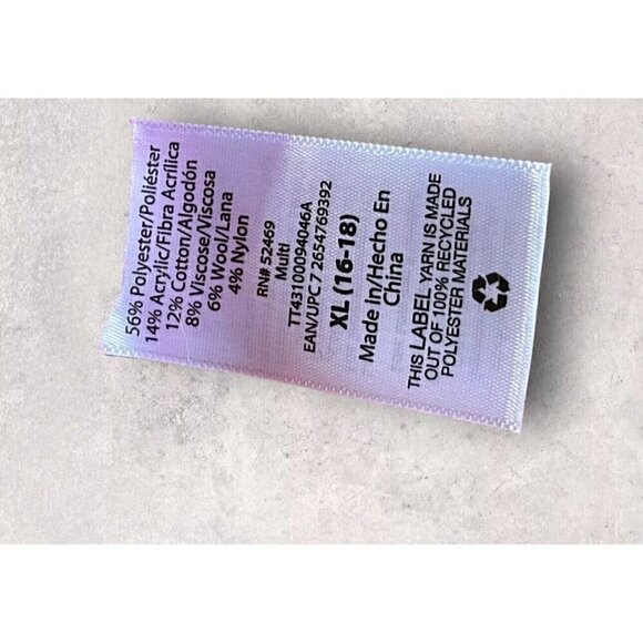 Pink Flannel Button Up Jacket Time & Tru Women’s Size XL, New With Tags - Picture 6 of 7